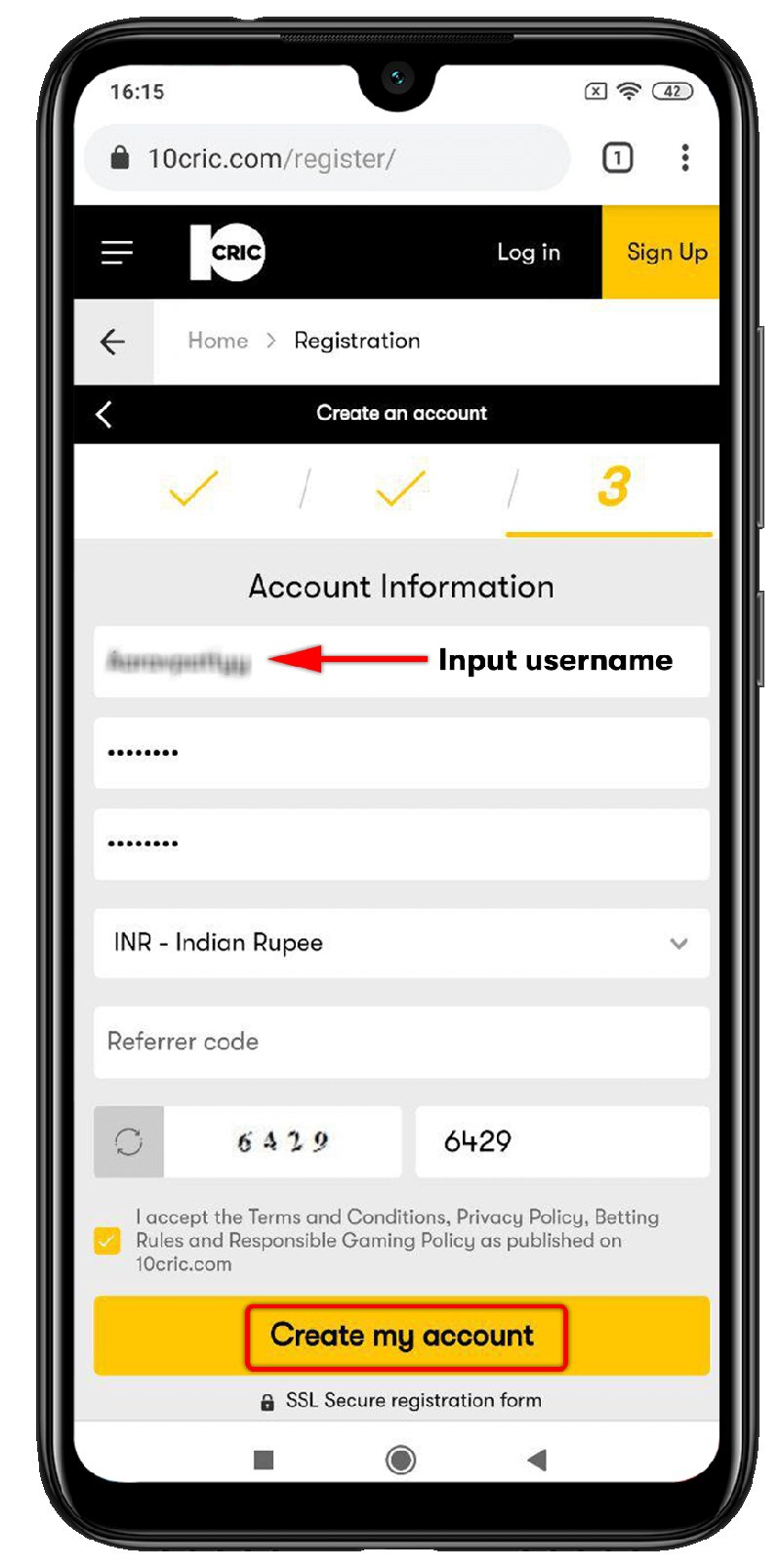 10CRIC Registration