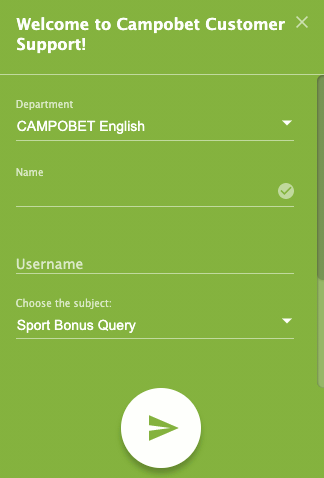 campobet live chat customer support