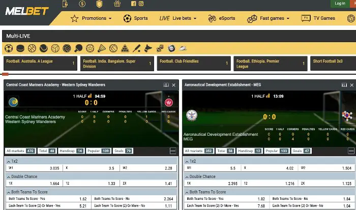 melbet live streaming
