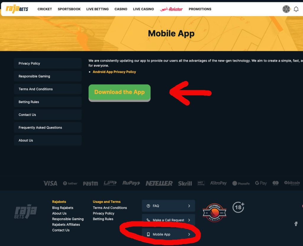 How to Download Rajabets App for Android