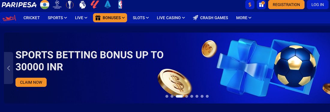 paripesa sign up bonus