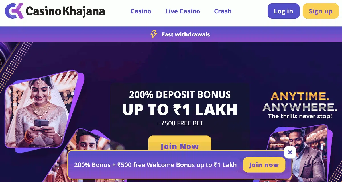 casino khajana india (formerly known as CasinoDays)
