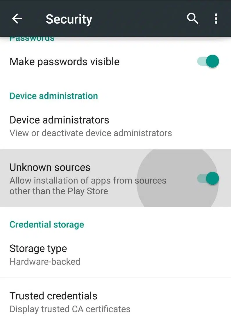 allow Rajabets APK installation